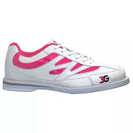 3G Womens Cruze White Pink Bowling Shoes