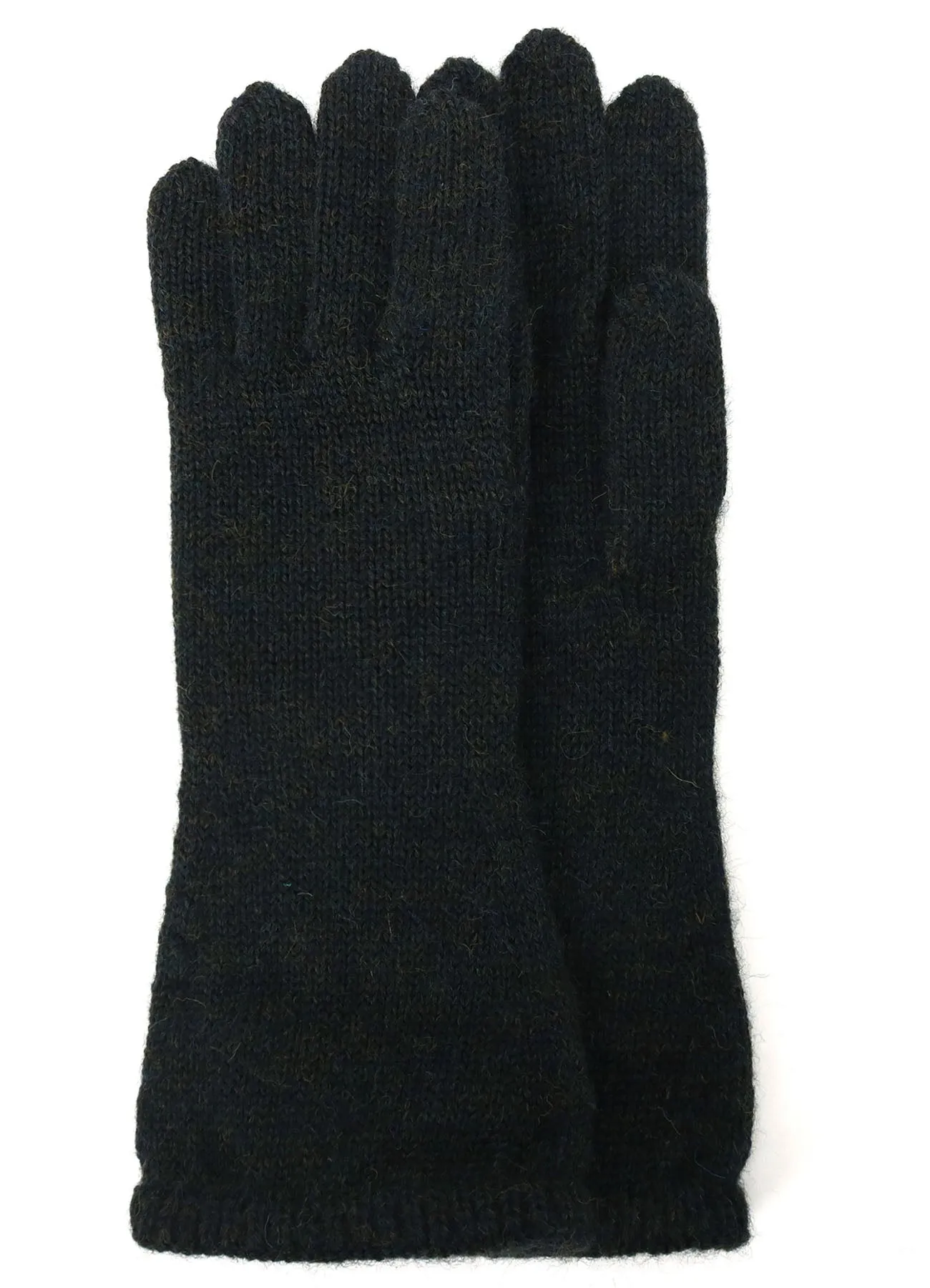 5G/WOOL PANTSLAIN STITCH LONG KNITTED GLOVES