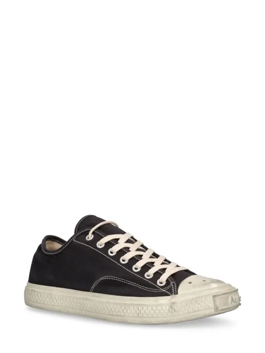 Acne Studios   Ballow soft tumbled cotton sneakers 