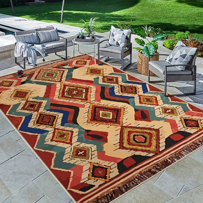 Add Southwest Flair to Home Decor with Washable Area Rug