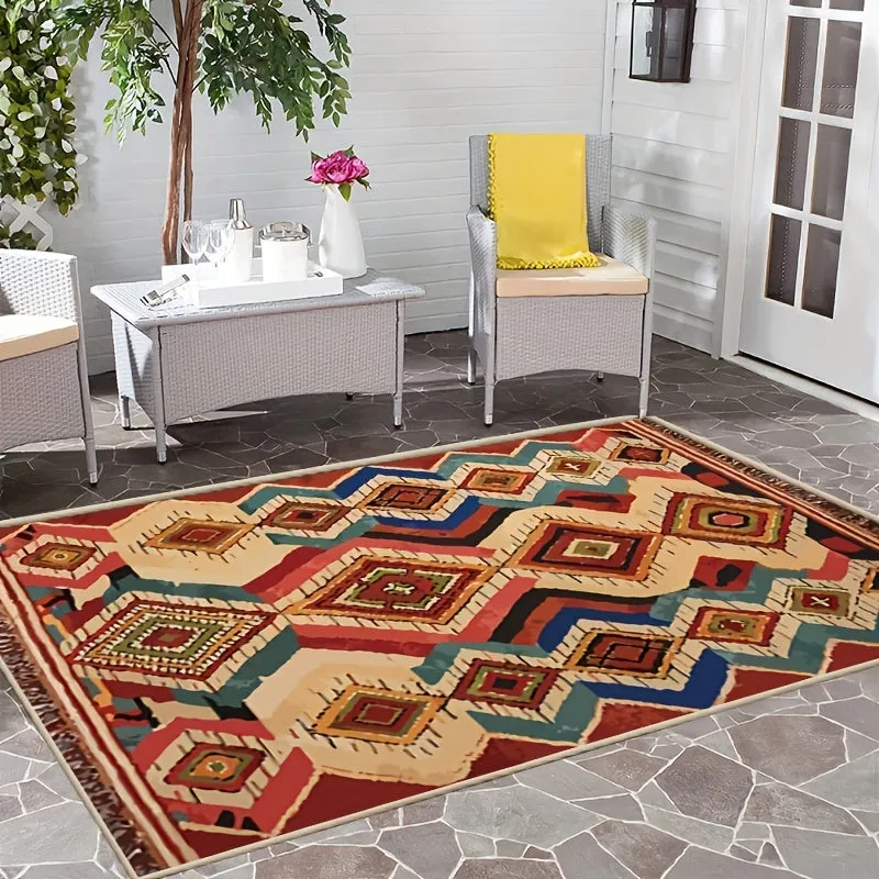 Add Southwest Flair to Home Decor with Washable Area Rug