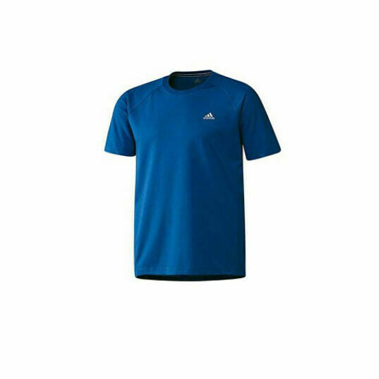 Adidas Ess Crew Mens T-Shirt Short Sleeve Tee Casual Top Blue G81272 EE200