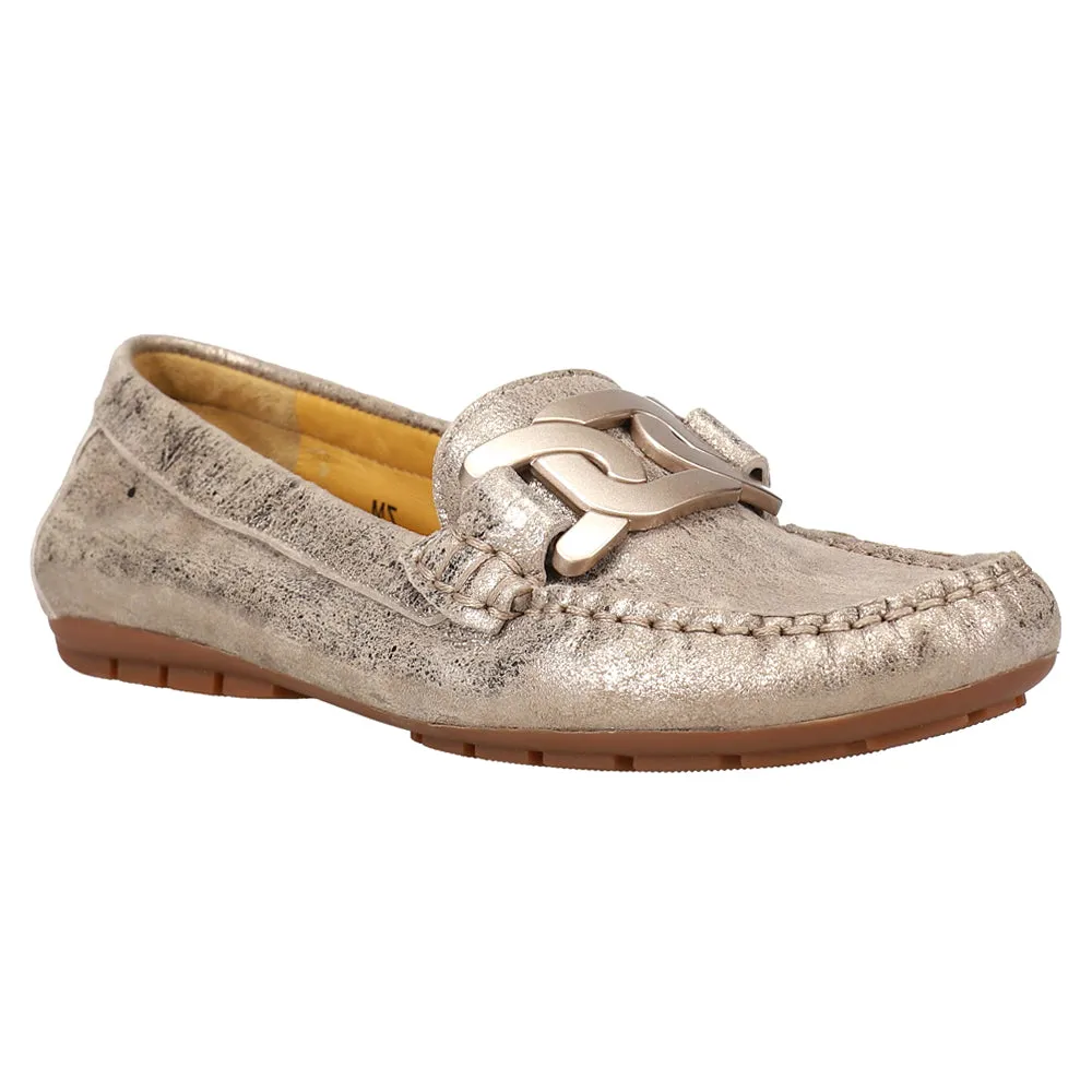 Aiker Metallic Slip On Loafers