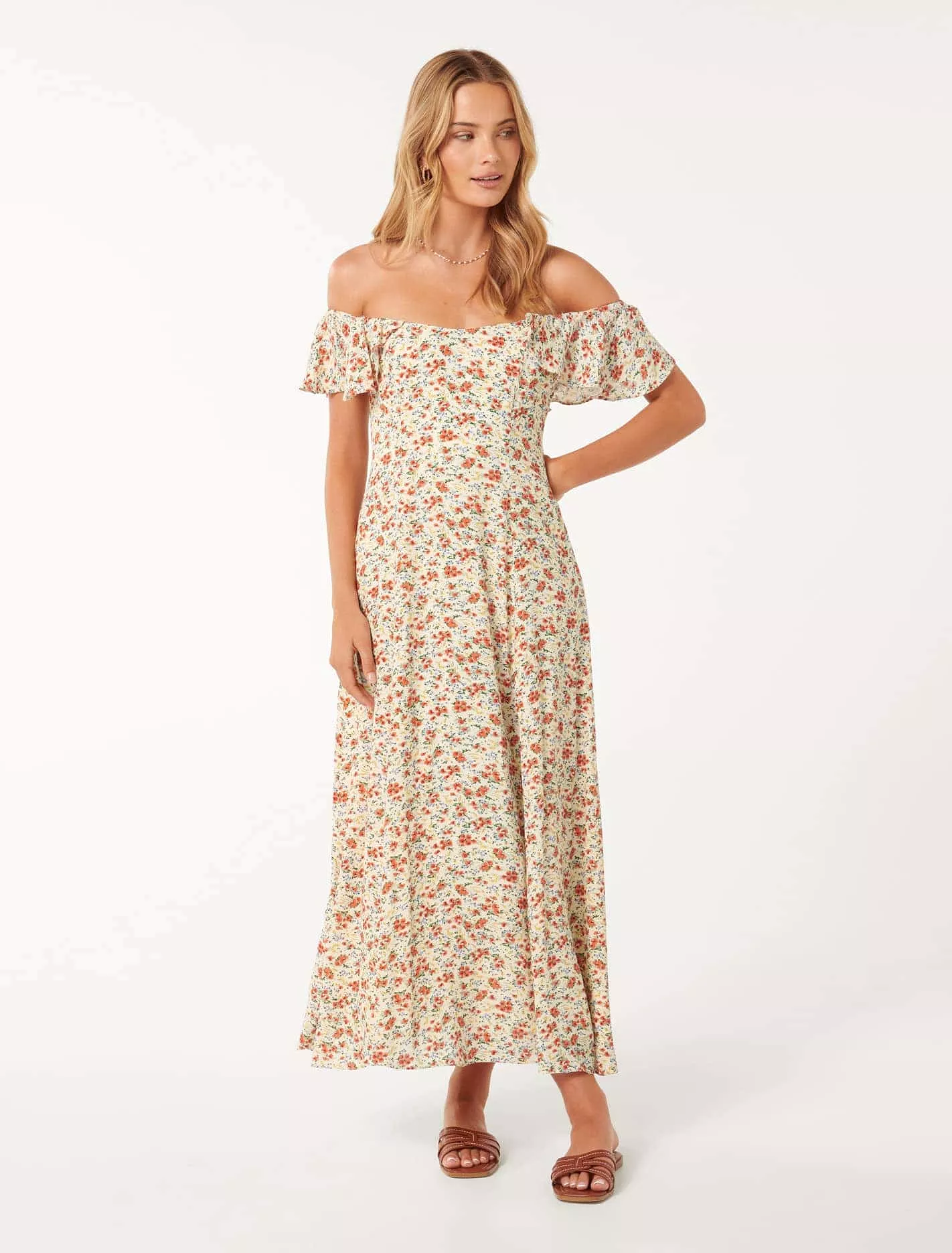 Amalie Off-Shoulder Midi Dress