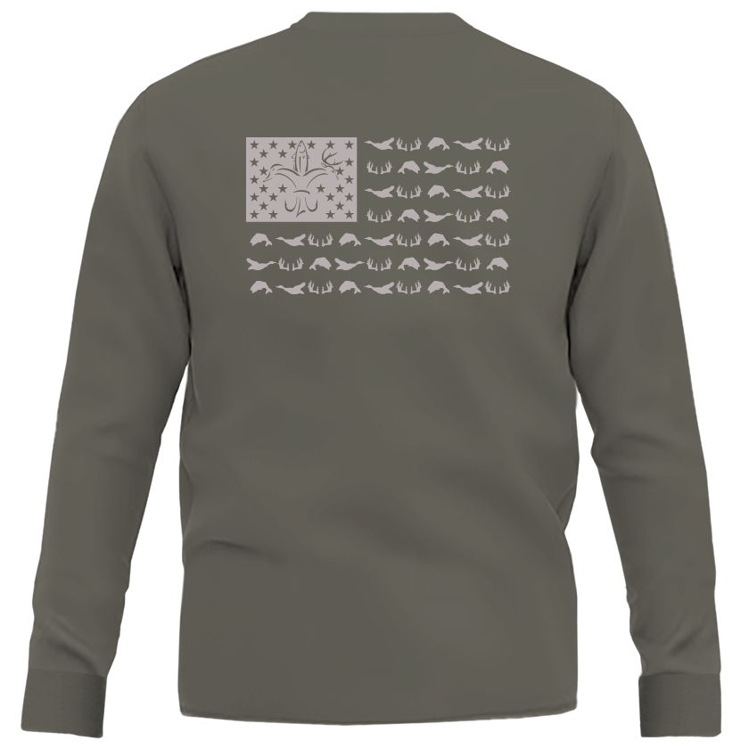 American Flag Long Sleeve Shirt