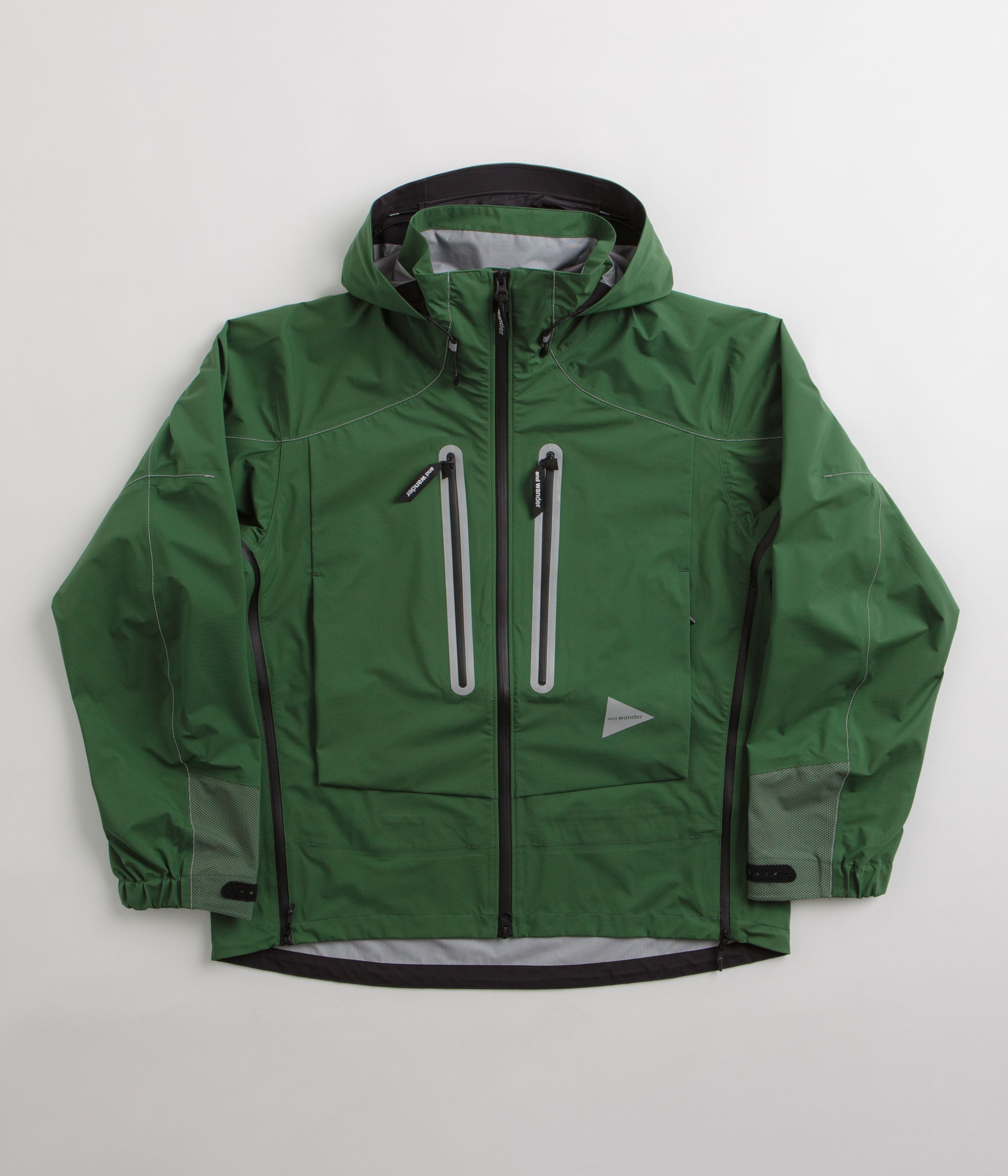 and wander Pertex Shield Rain Jacket - Green