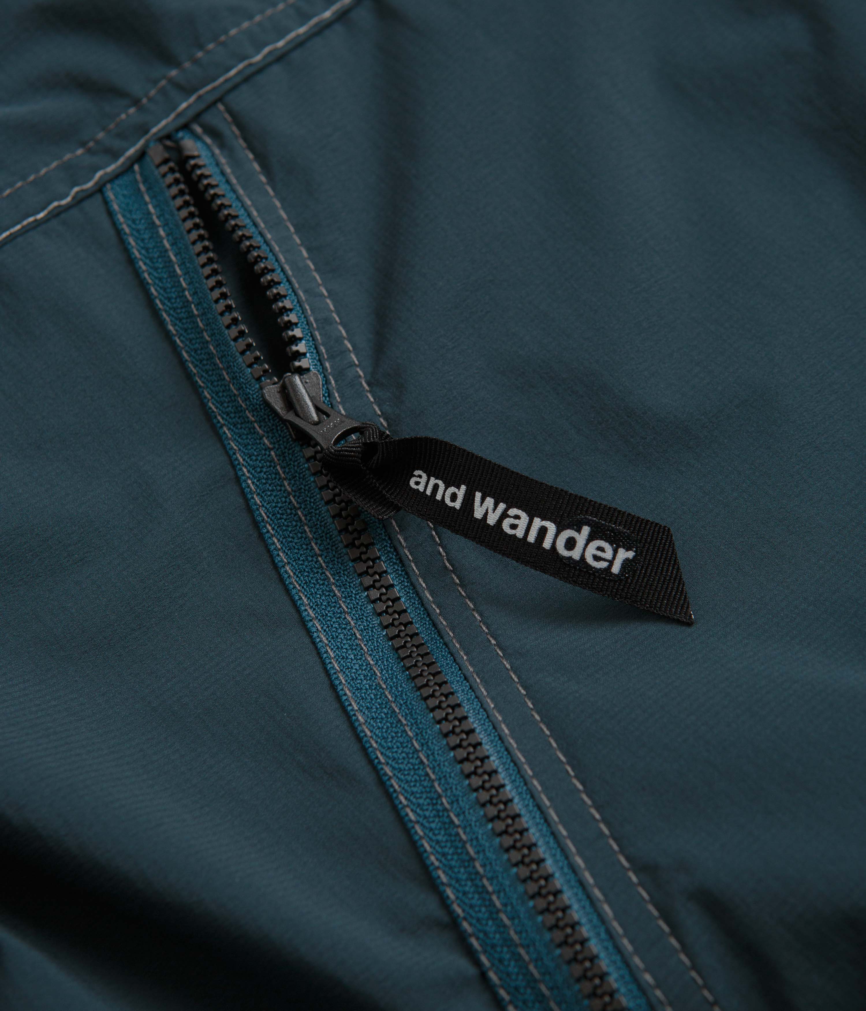 and wander Pertex Wind Jacket - Dark Blue