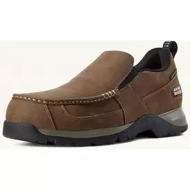 Ariat Men's Edge Lte Slip On Sd Comp Toe Work Shoe- Brown - 10029530