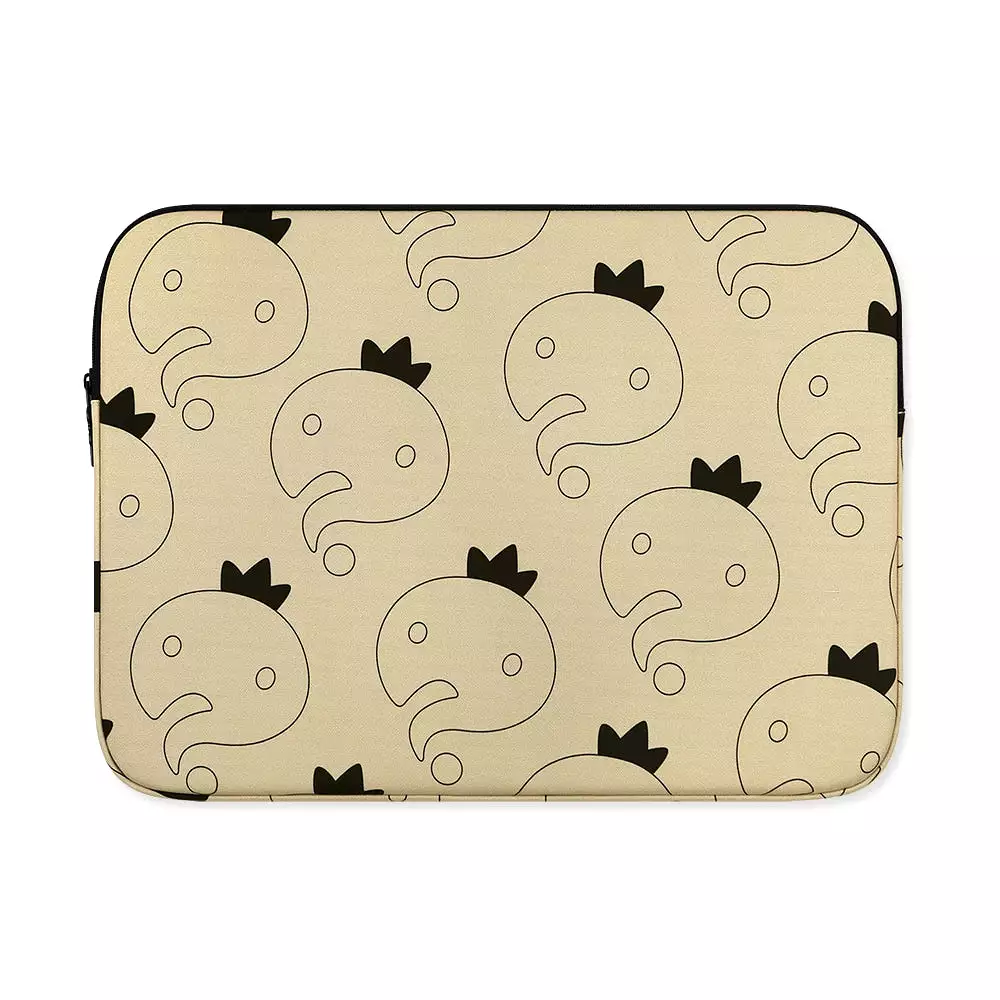 Beige Pattern Graphic Laptop Sleeves iPad 11 13 15 inch Cases Protective Covers Infinite Challenge Collaboration Handbags Square