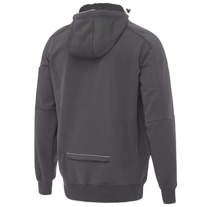 Bisley BK6925 Zip-Front Work Fleece Hoodie Charcoal