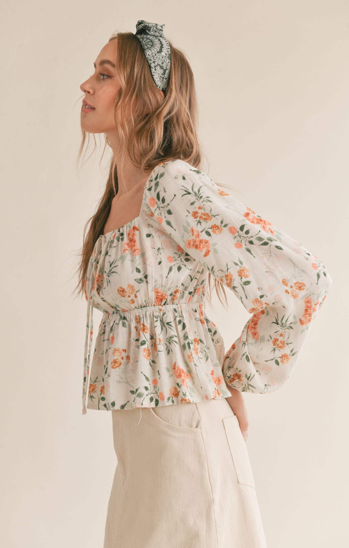 Bloom Brigade Peplum Top