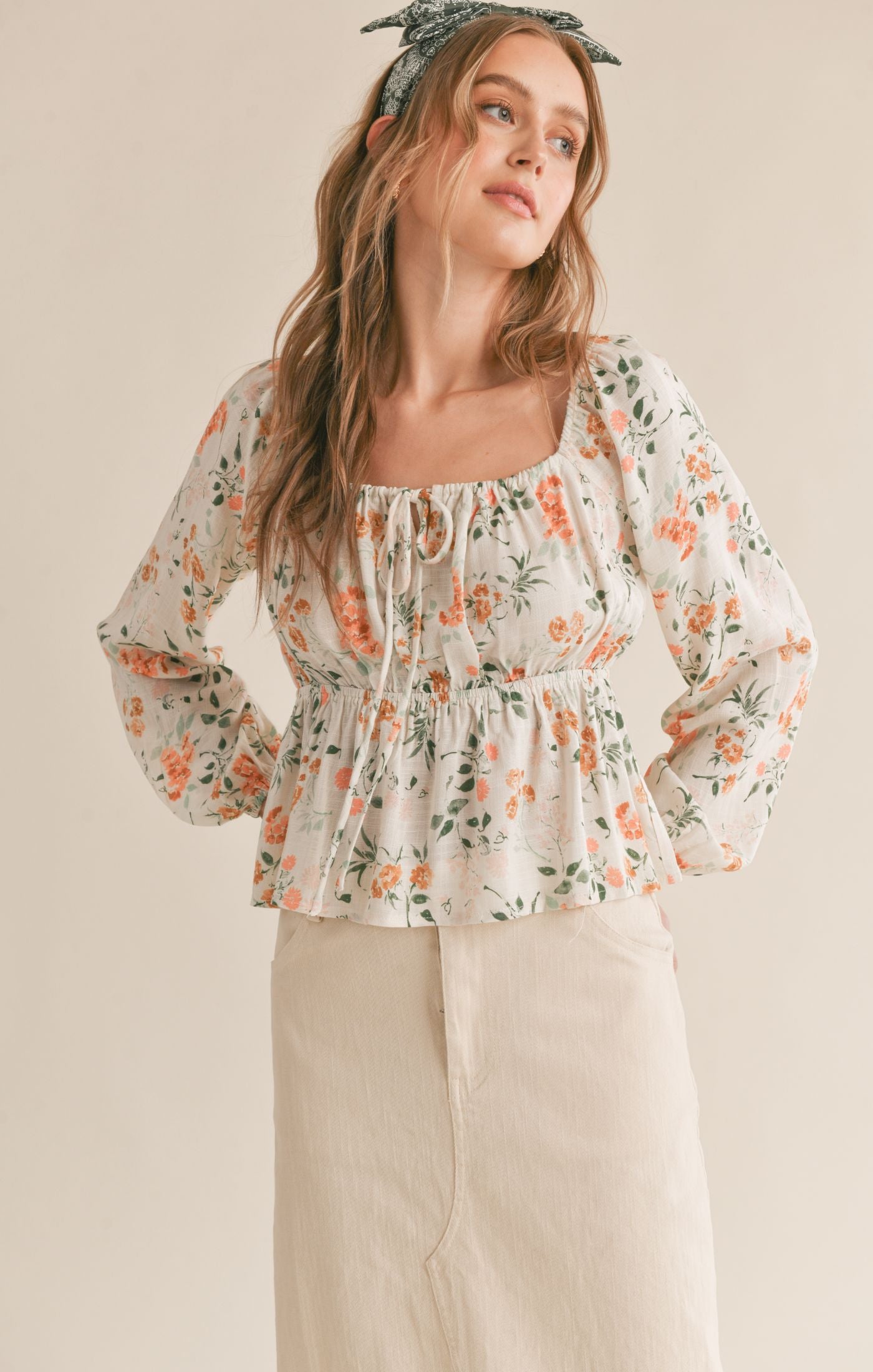 Bloom Brigade Peplum Top