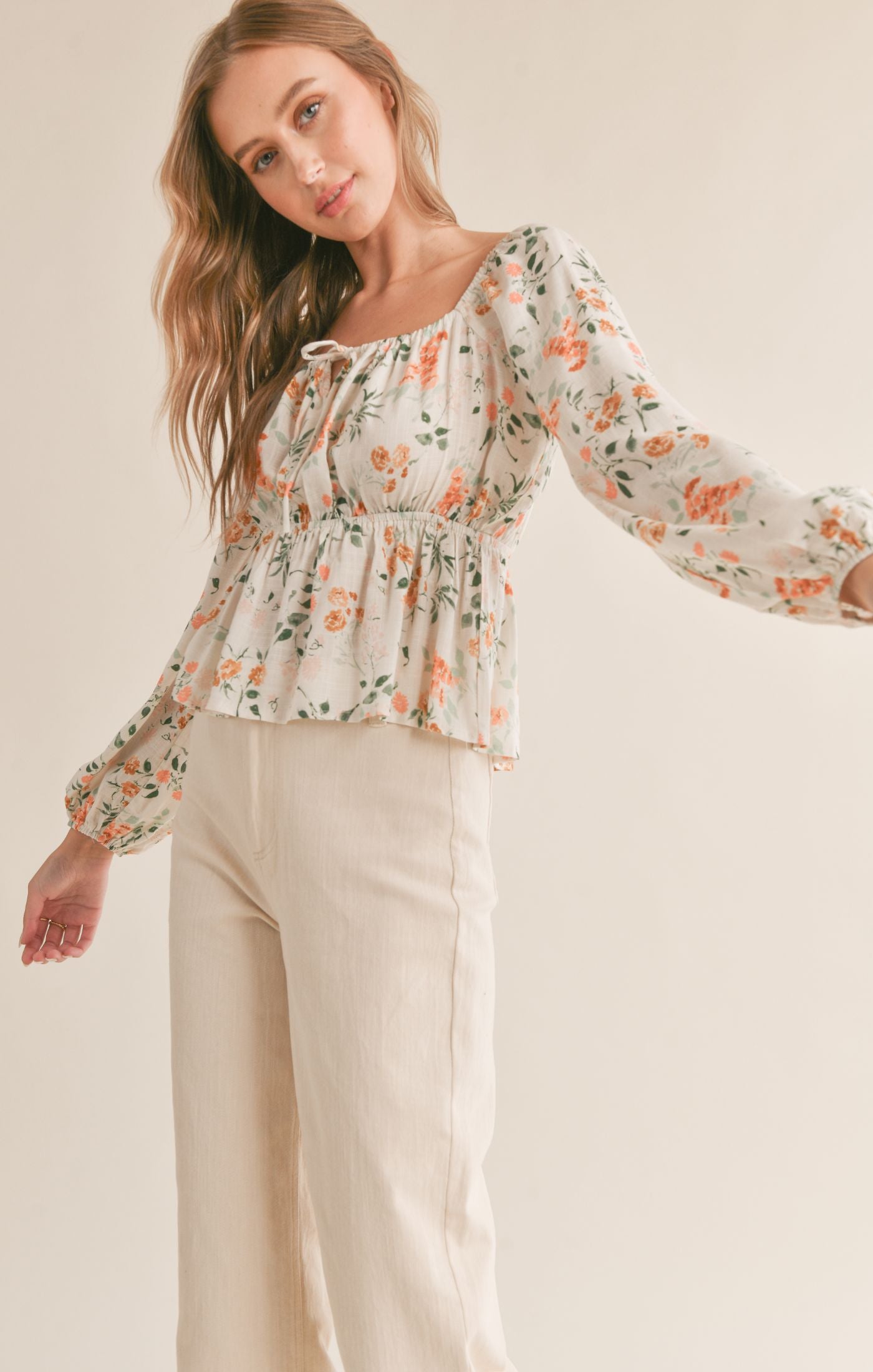 Bloom Brigade Peplum Top