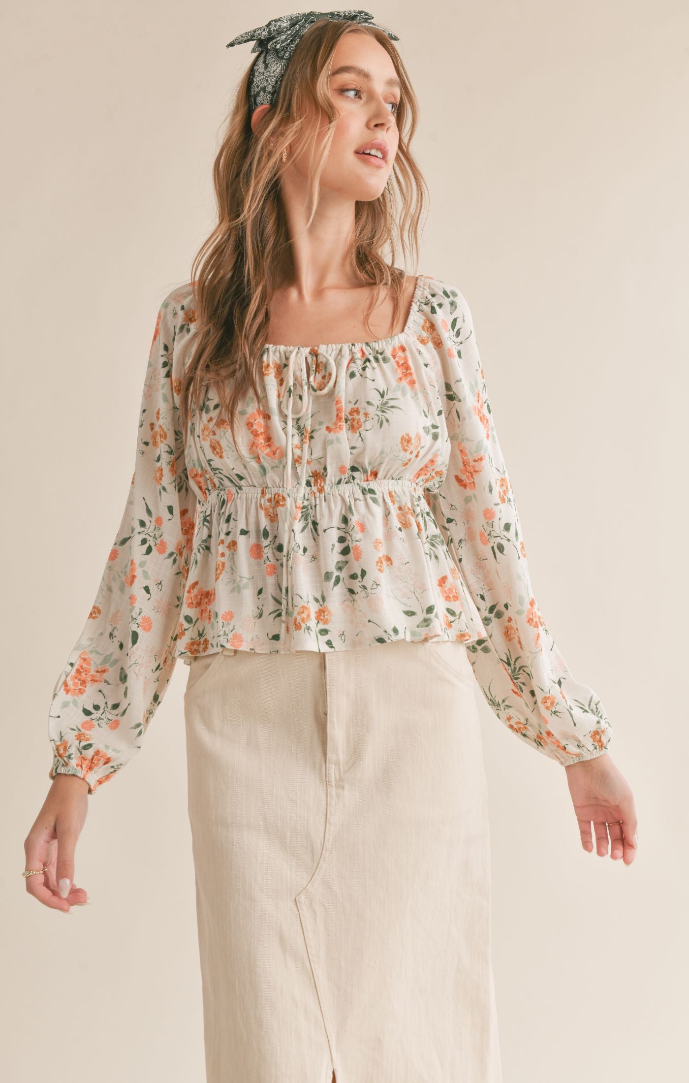 Bloom Brigade Peplum Top