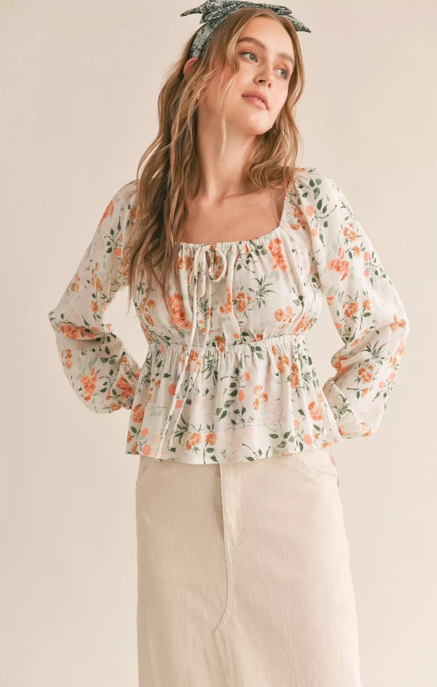 Bloom Brigade Peplum Top