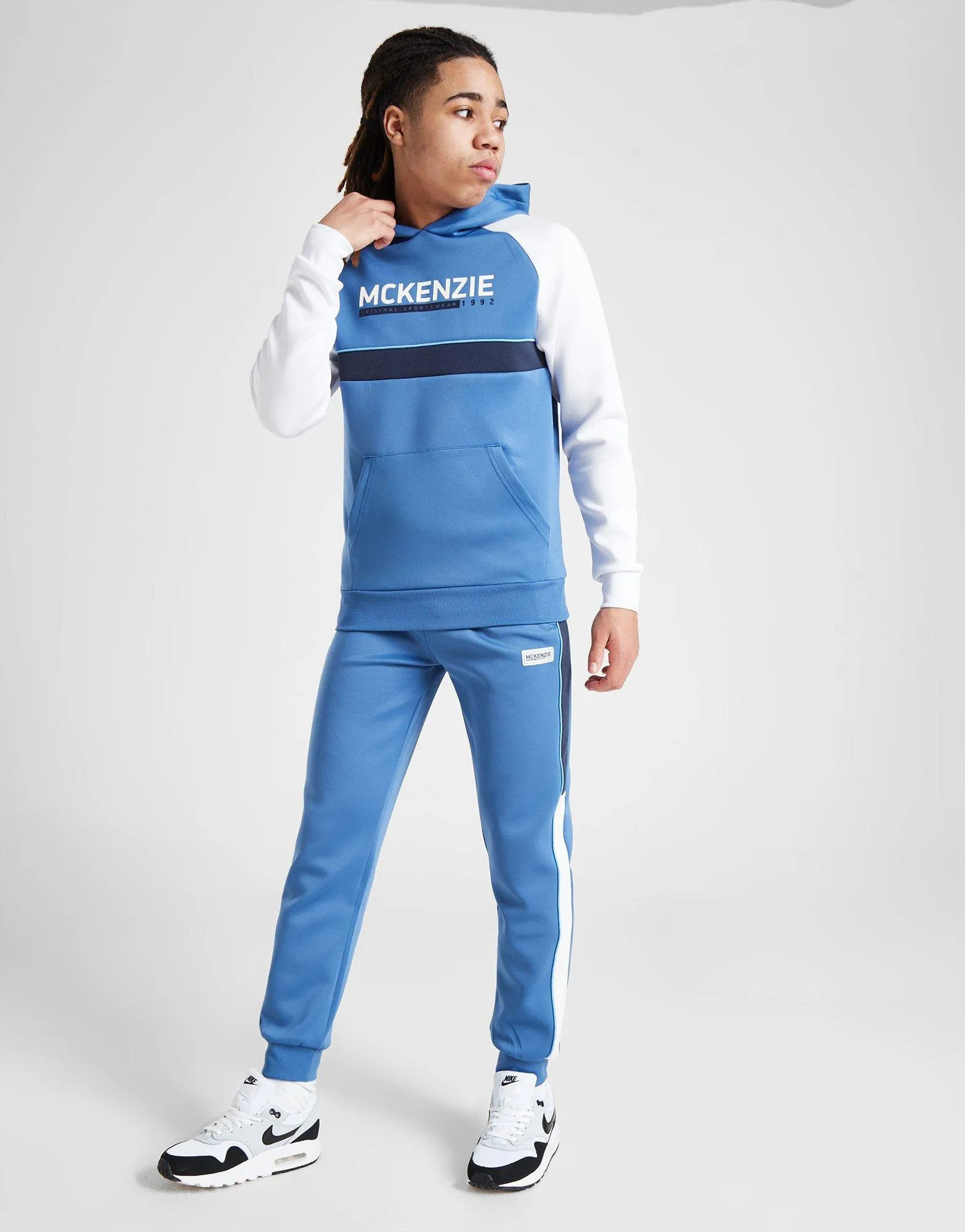 Blue McKenzie Brink Poly Overhead Hoodie Junior - JD Sports 