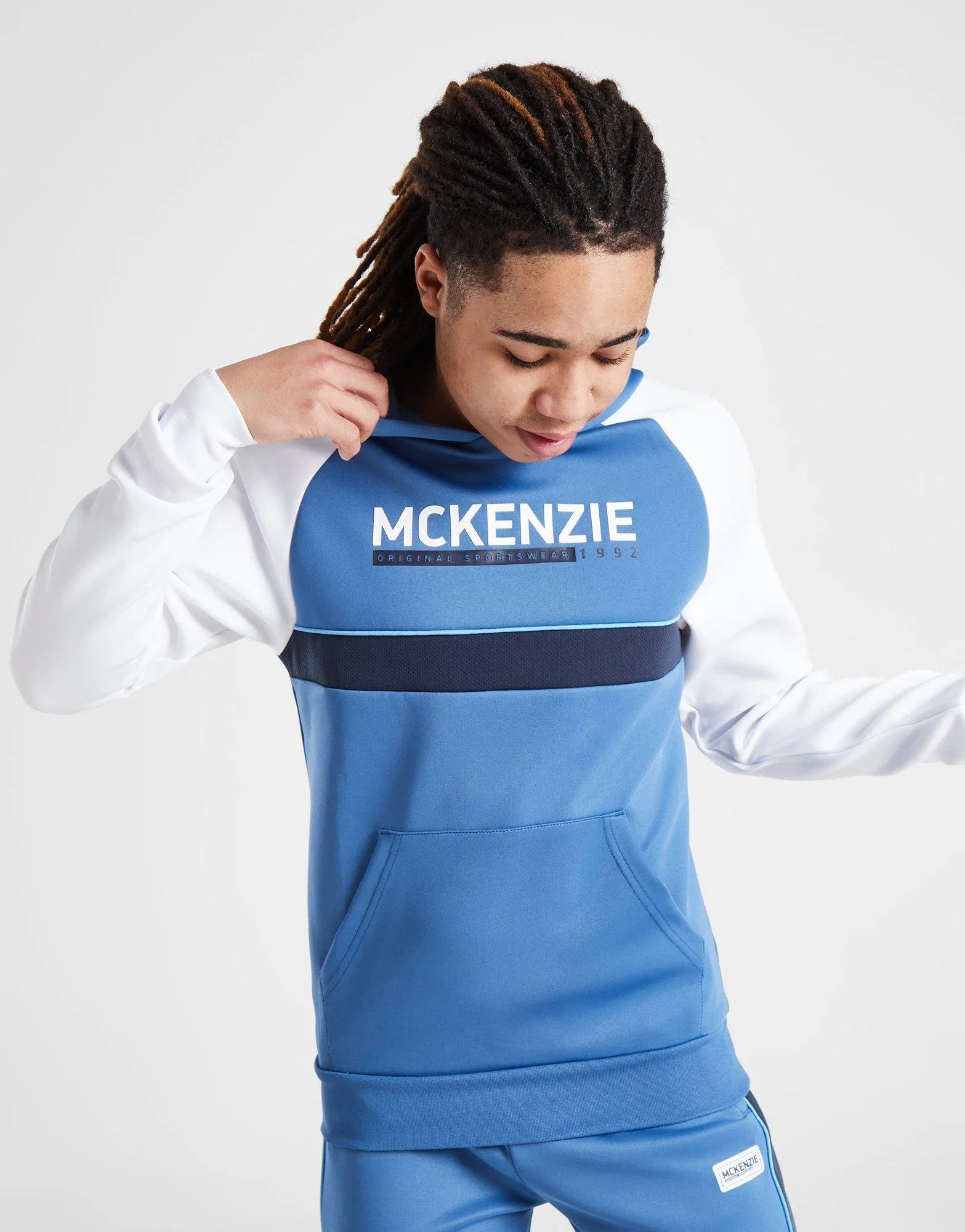 Blue McKenzie Brink Poly Overhead Hoodie Junior - JD Sports 