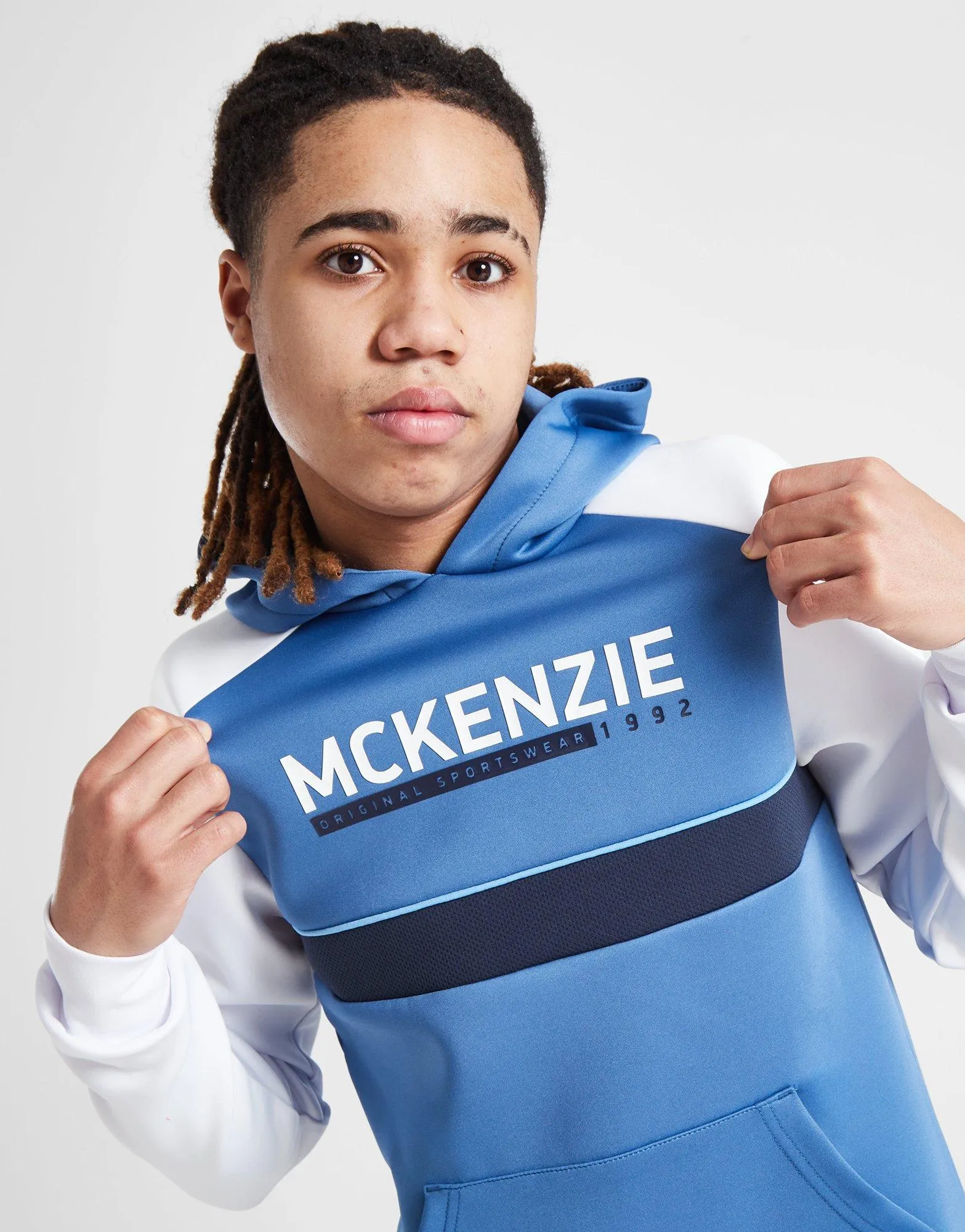 Blue McKenzie Brink Poly Overhead Hoodie Junior - JD Sports 