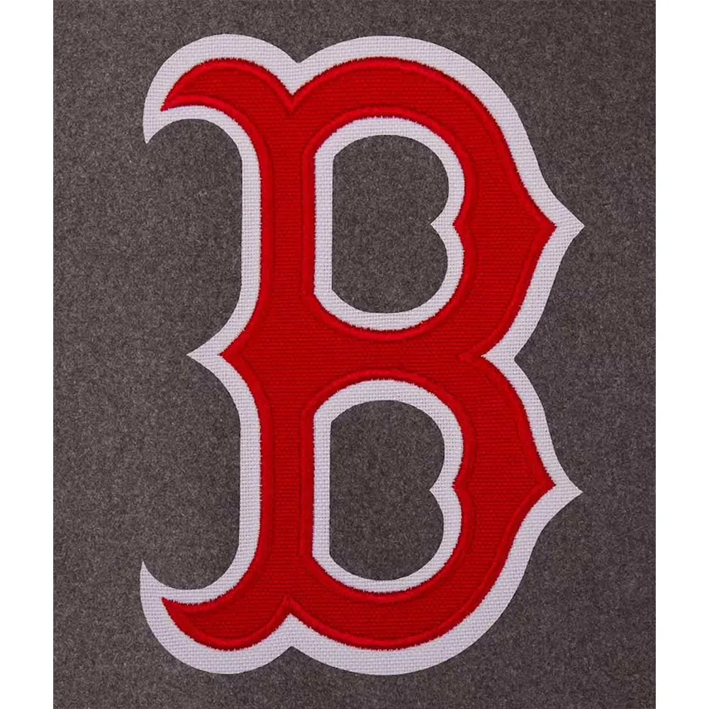 Boston Red Sox Charcoal and Navy Varsity Jacket