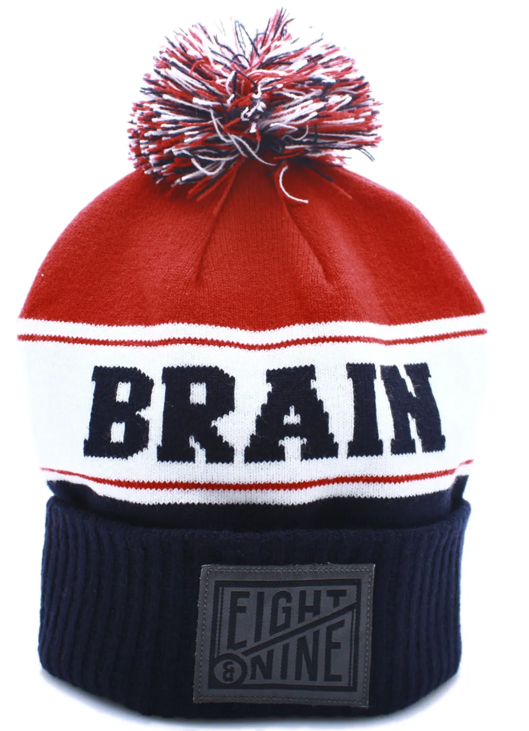 Brain Gang Cuffed Pom Beanie