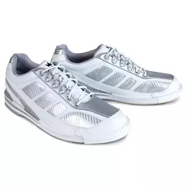 Brunswick Mens Phantom White Silver Carbon Fiber Right Hand Only Bowling Shoes