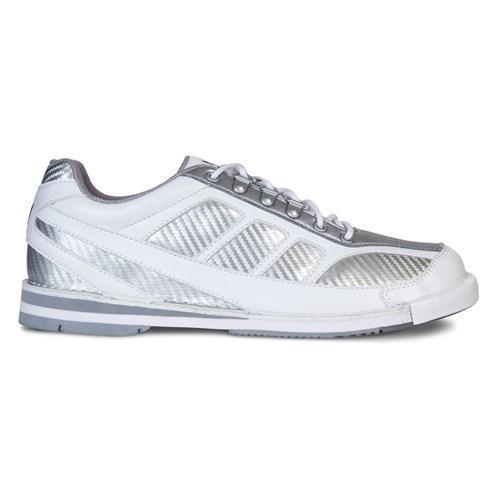 Brunswick Mens Phantom White Silver Carbon Fiber Right Hand Only Bowling Shoes