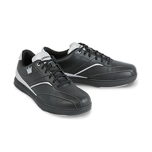 Brunswick Mens Vapor Black Silver Bowling Shoes