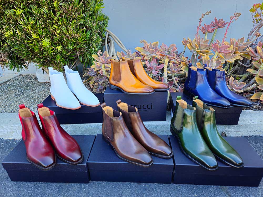 Calfskin Leather Chelsea Boot