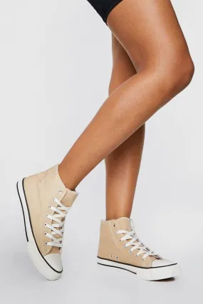 Canvas High Top Sneakers