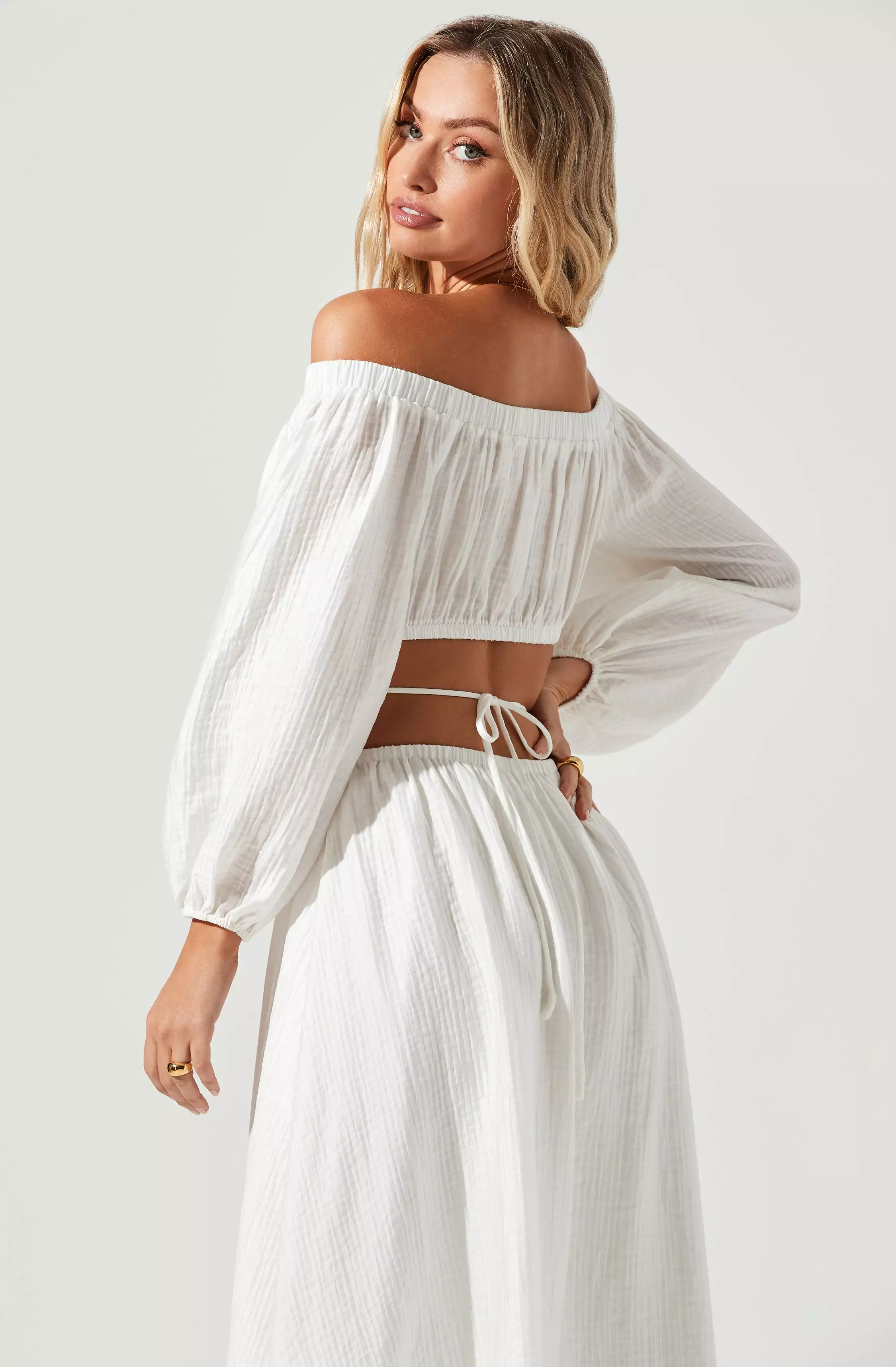 Cassian Cutout Off Shoulder Midi Dress