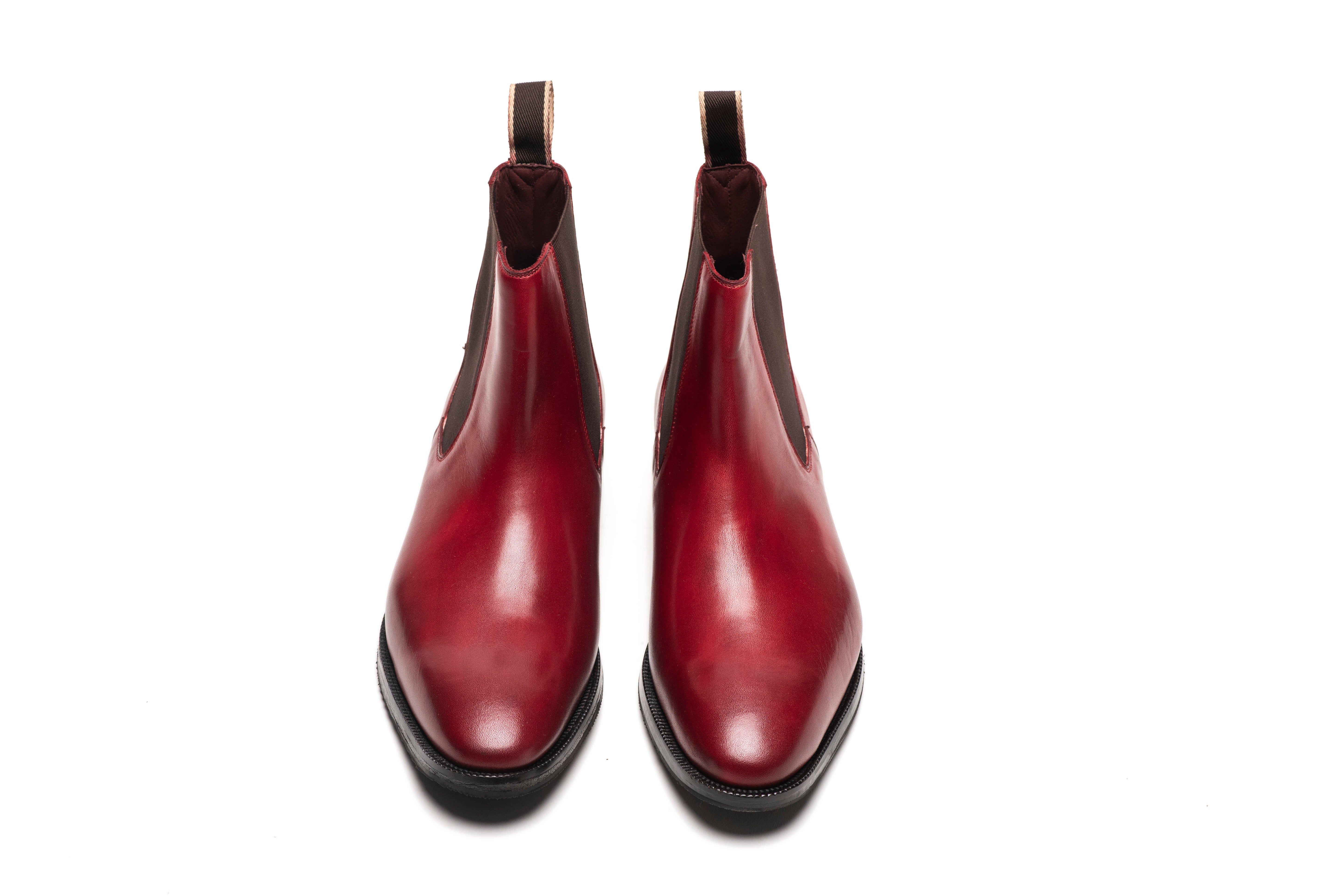 Chisel Toe Chelsea Boot - Dark Oxblood