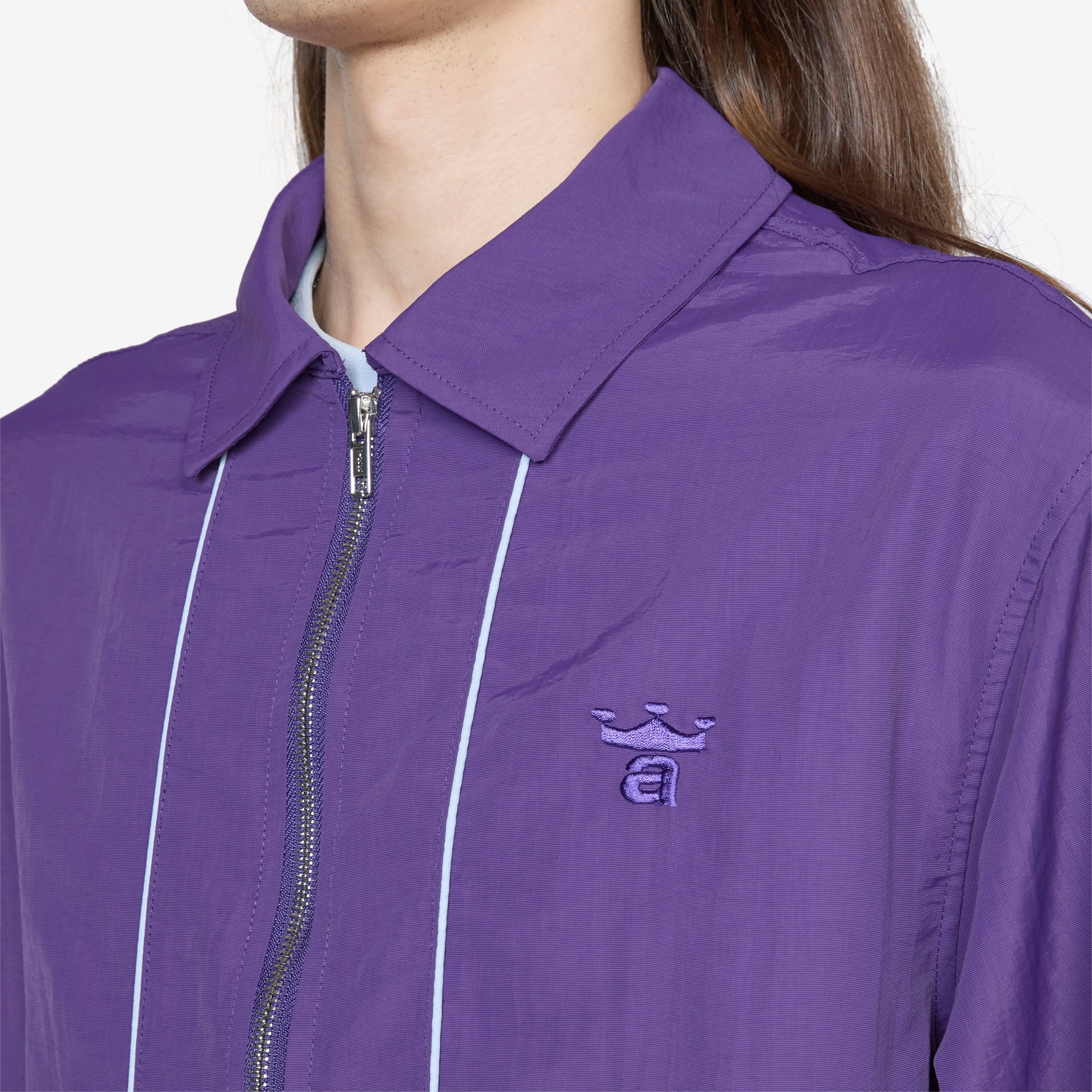 Classic Logo Coaches Jacket Purple