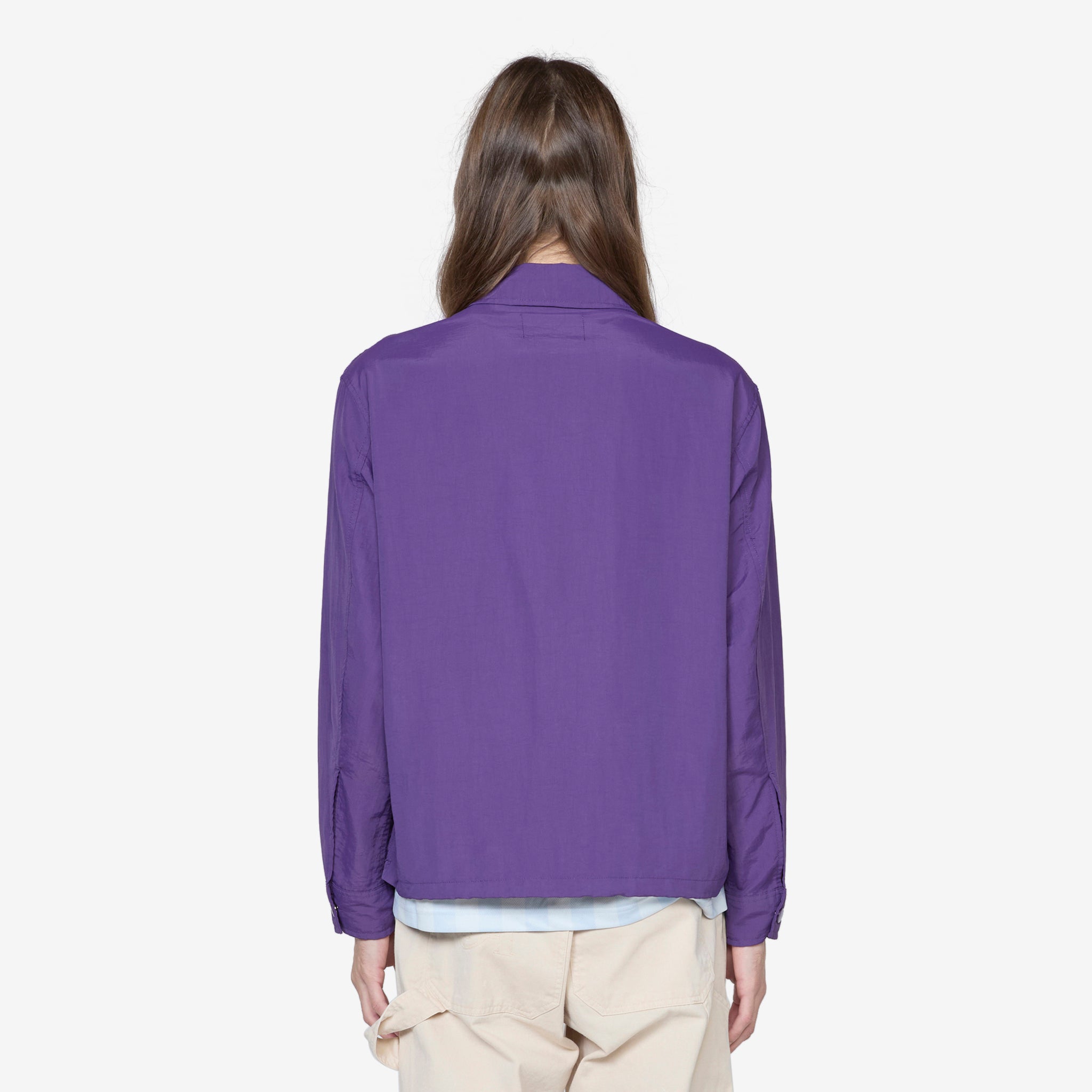 Classic Logo Coaches Jacket Purple