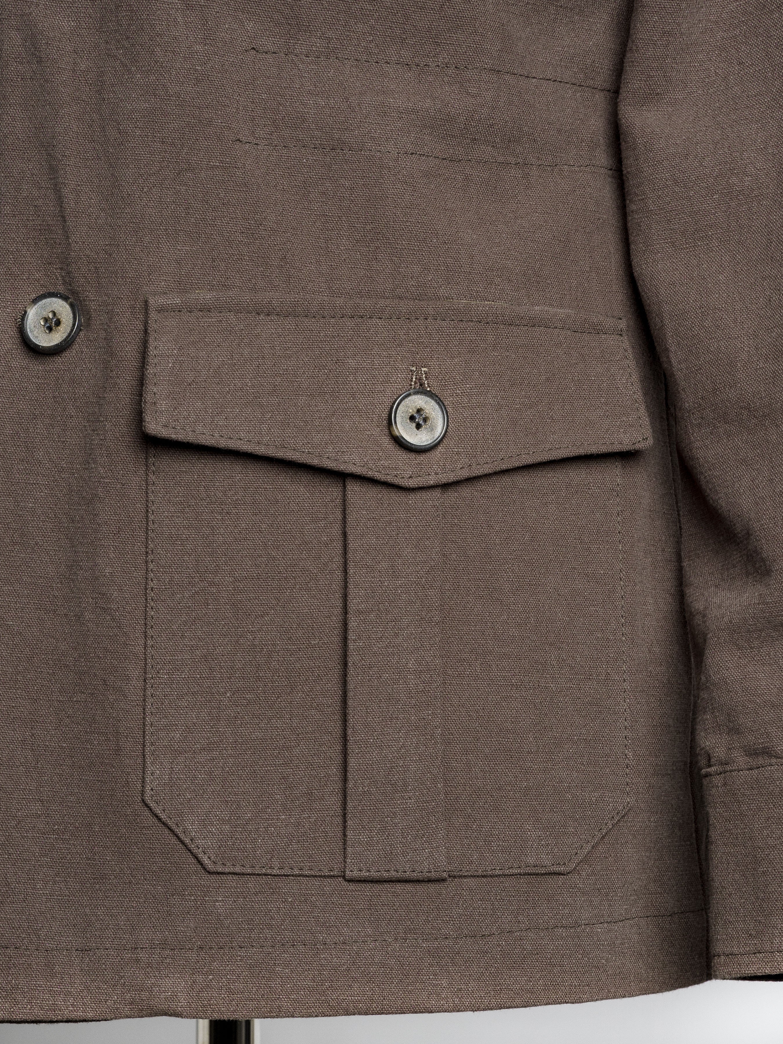 Classic Safari Jacket -  Coffee