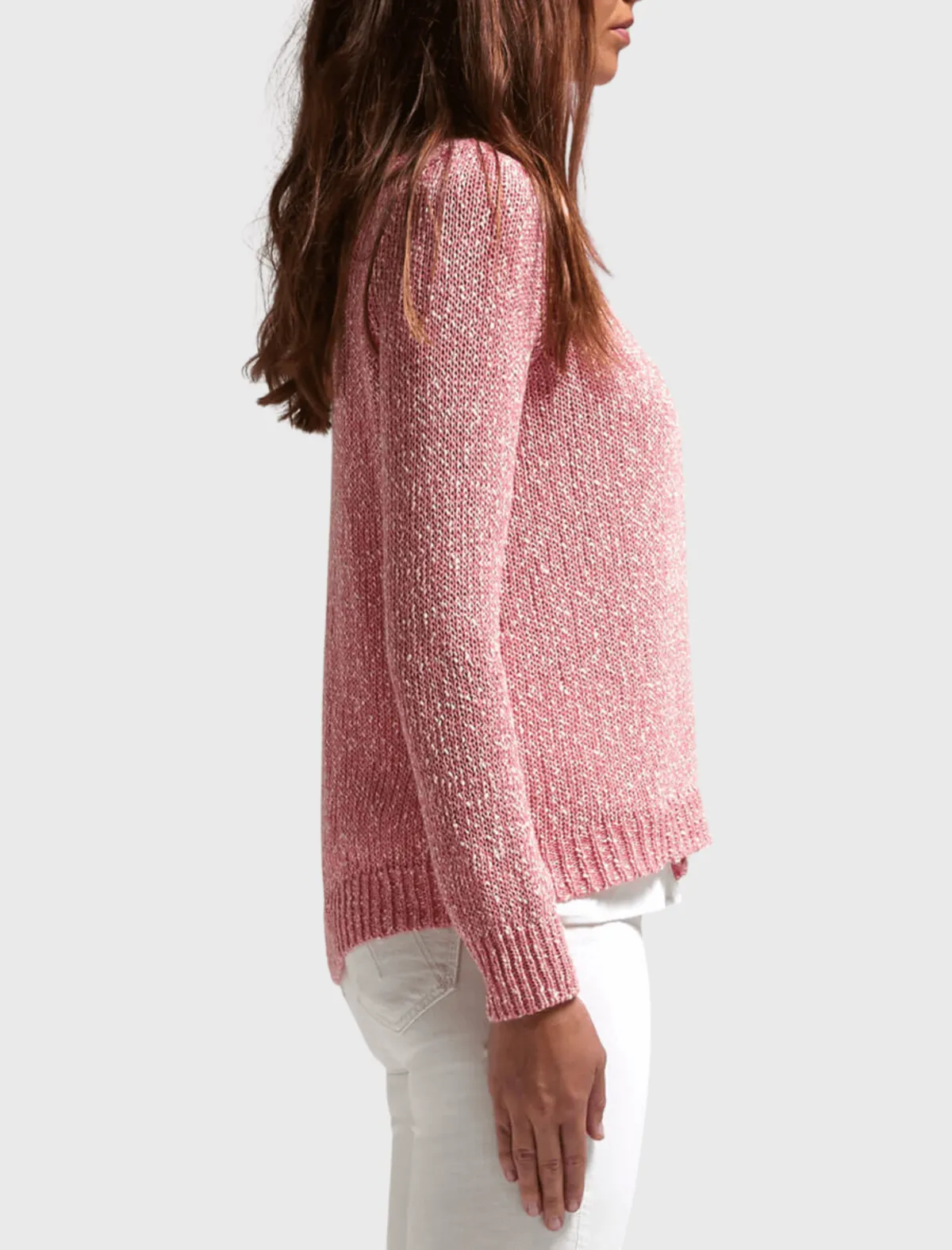 Crossover Knit SWEATER - PINK