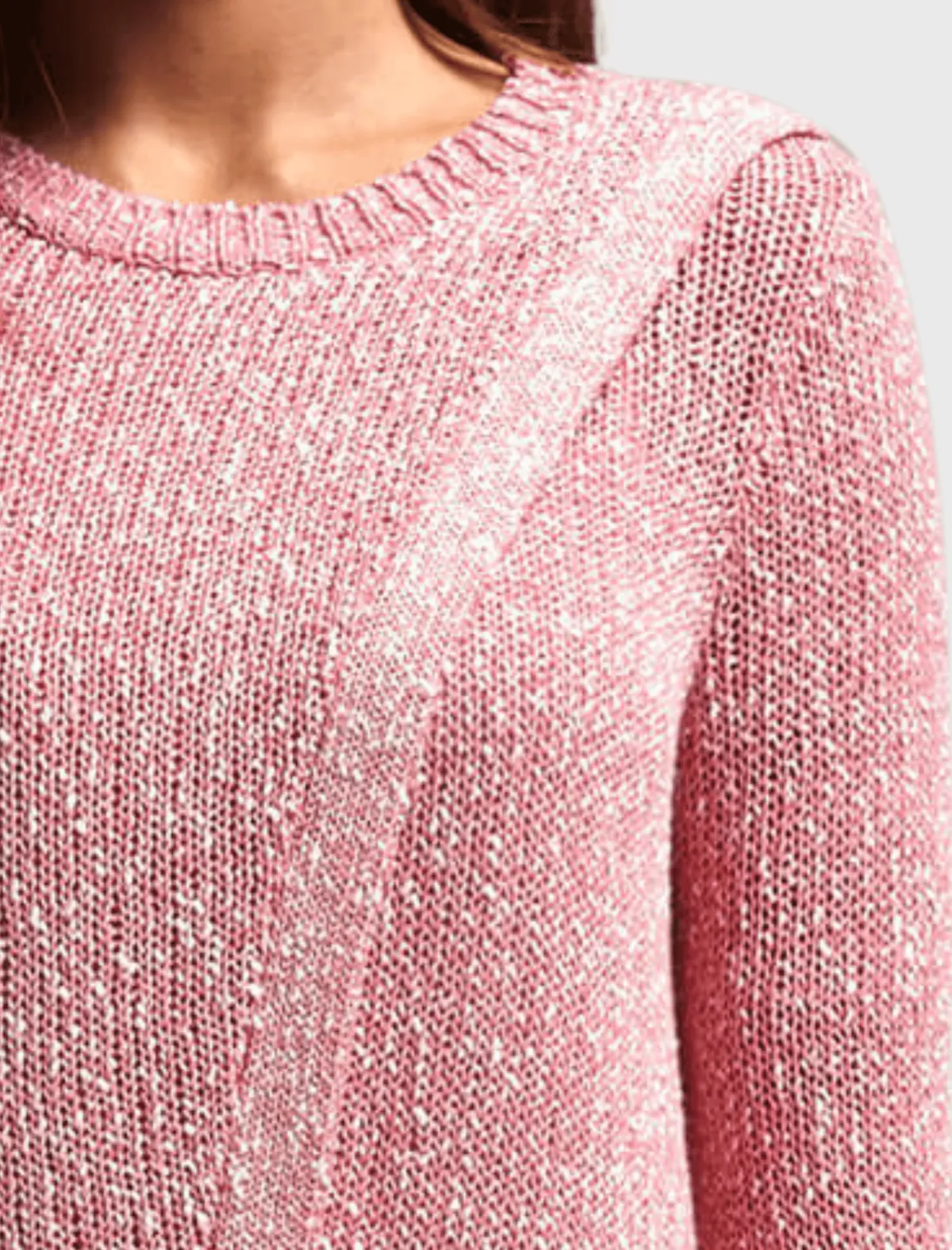 Crossover Knit SWEATER - PINK