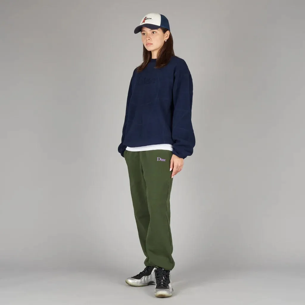 Dime MTL Classic Wave Polar Crewneck Navy