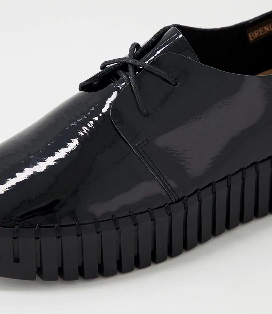 DJANGO & JULIETTE Brenda Black Patent Leather Sneakers