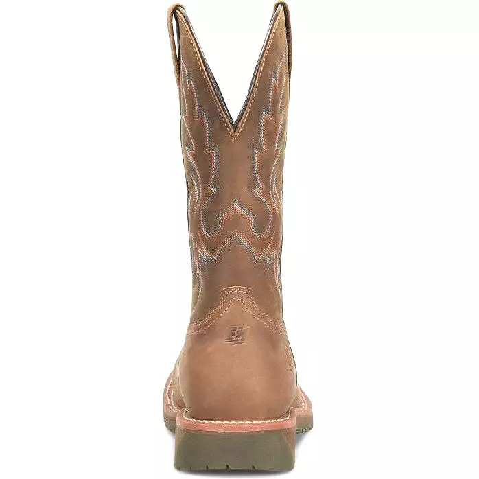 Double H Men's Roper 12 Wide SQ Toe Comp Toe Western Work Boot -Brown- DH6141