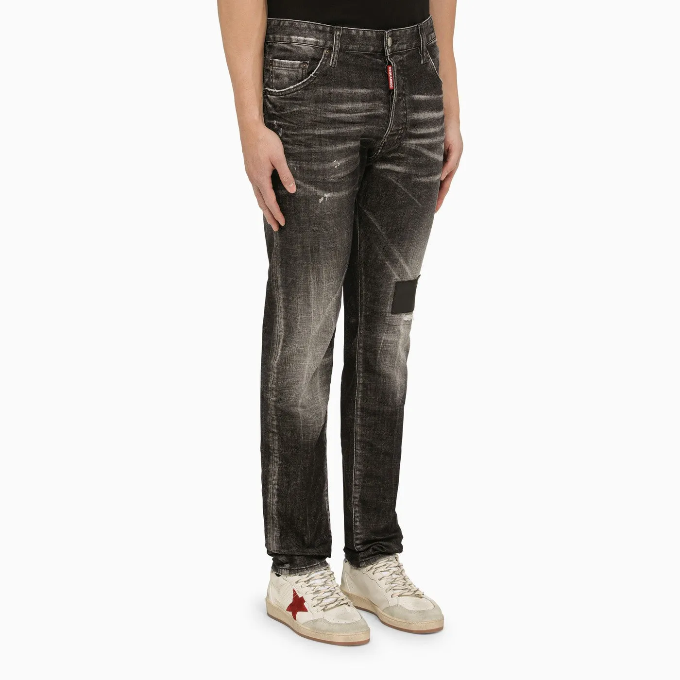 Dsquared2    Dsquared2 Black Washed Jeans With Denim Wears