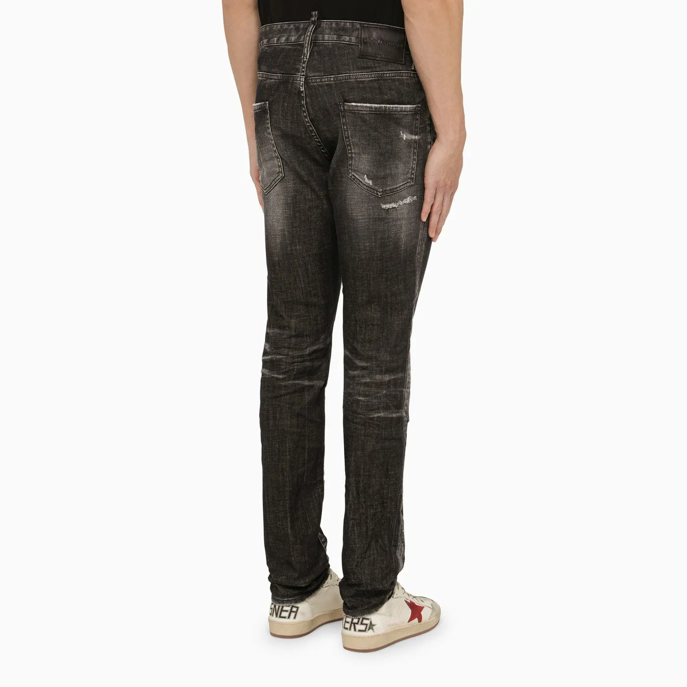 Dsquared2    Dsquared2 Black Washed Jeans With Denim Wears