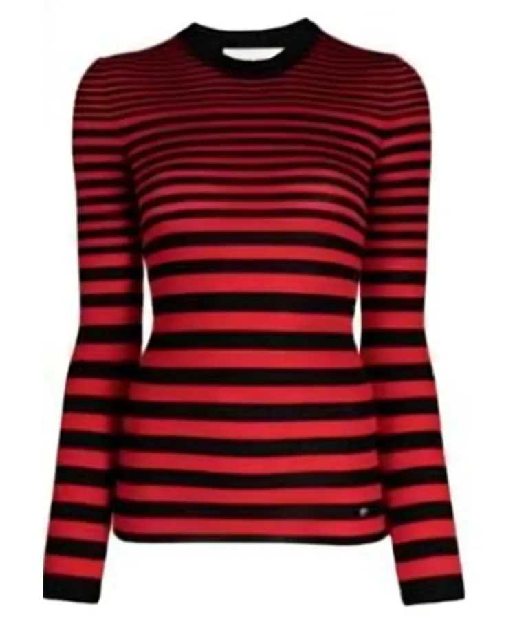 Emily in Paris S04 Emily Cooper Sweater | Lily Collins Red Sweater