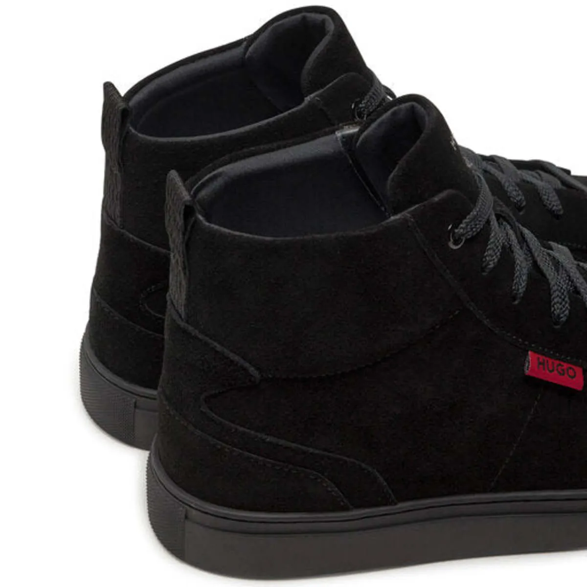 Essential Cupsole Suede High Top Sneaker - Black/Currant