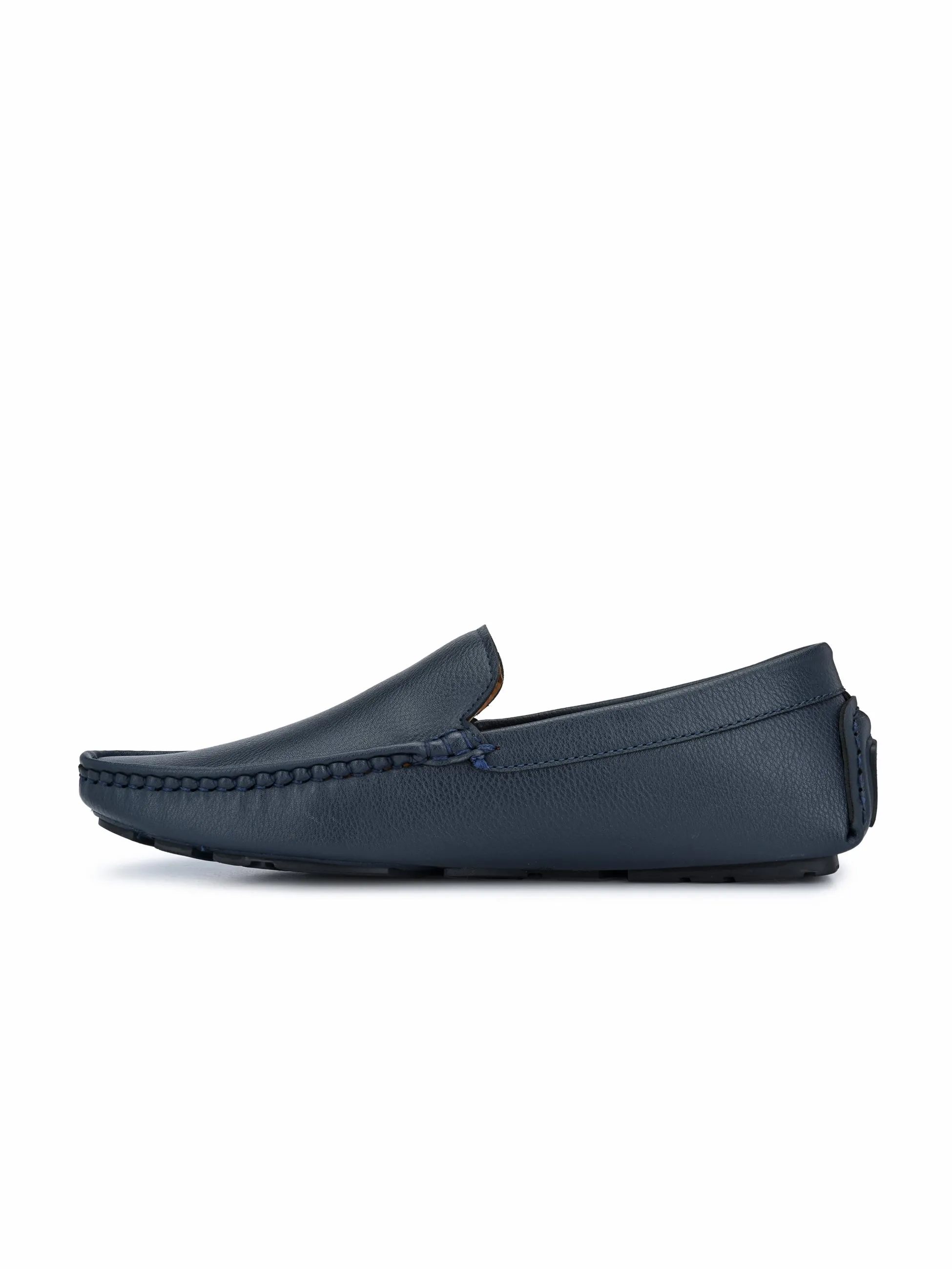 Fentacia Men Black Driving Loafers