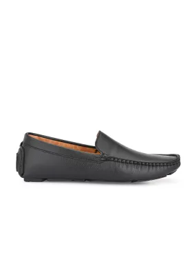 Fentacia Men Black Driving Loafers