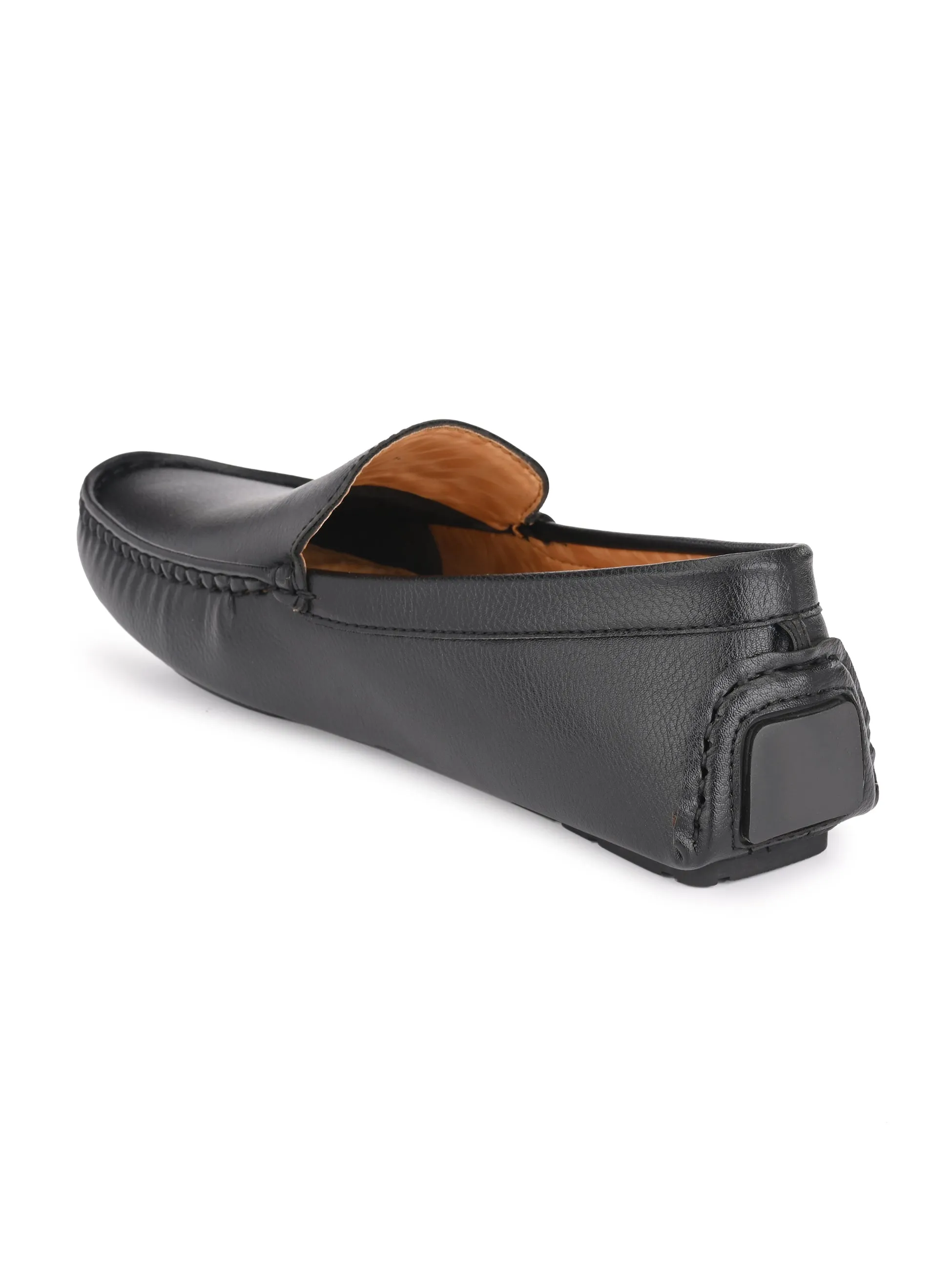 Fentacia Men Black Driving Loafers