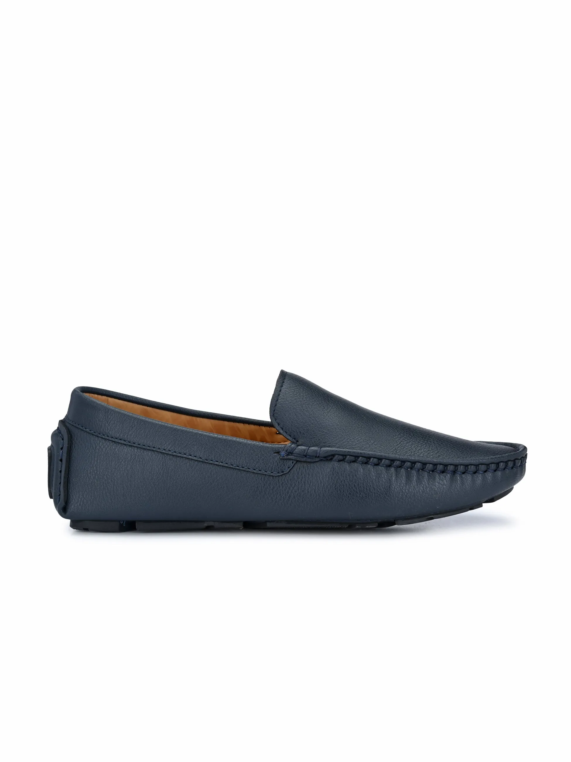 Fentacia Men Black Driving Loafers