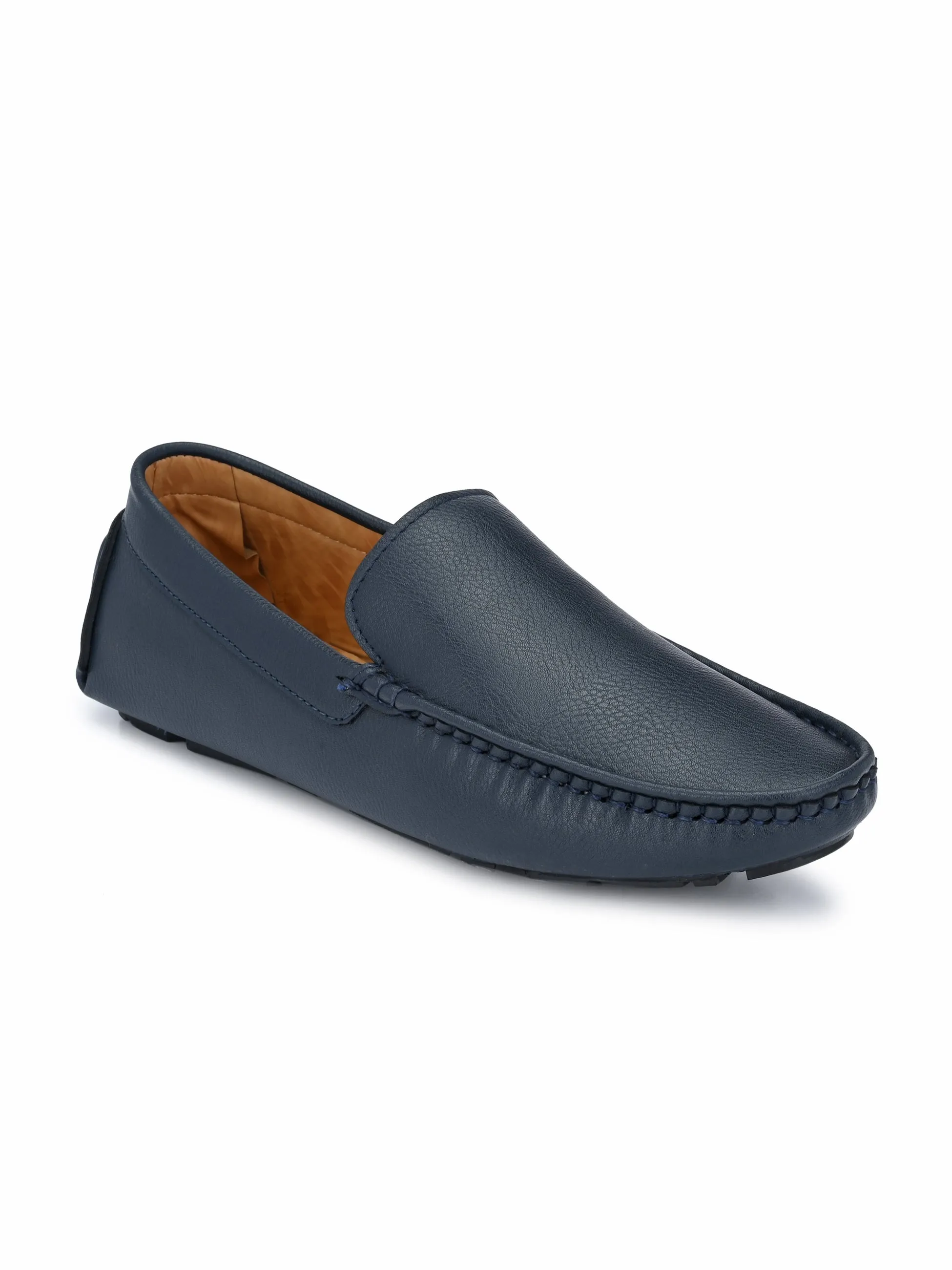 Fentacia Men Black Driving Loafers