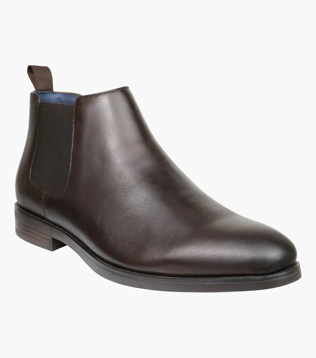 Florsheim Ceduna Plain Toe Chelsea Boot - Dark Brown