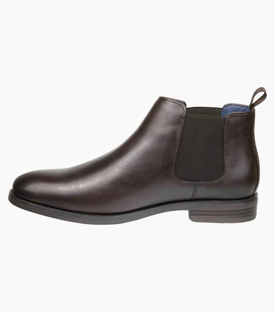 Florsheim Ceduna Plain Toe Chelsea Boot - Dark Brown